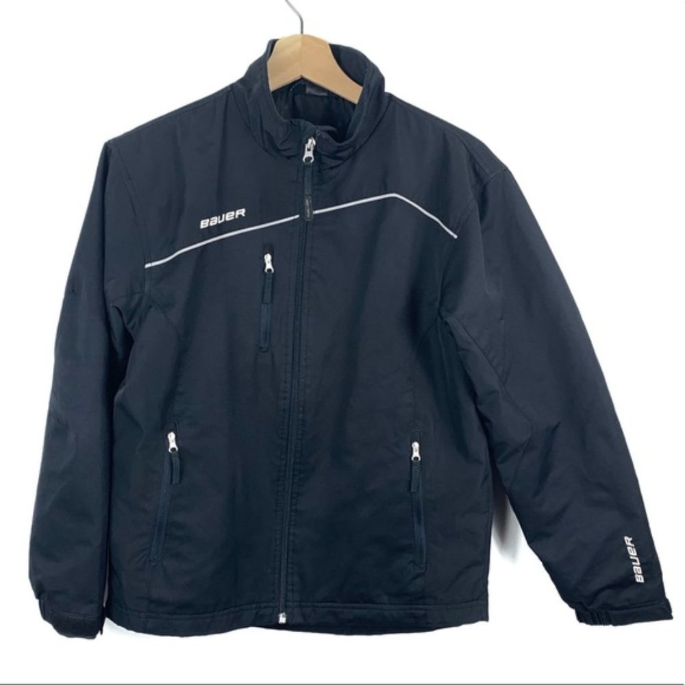 Bauer Black Hockey Youth Warm-up Jacket